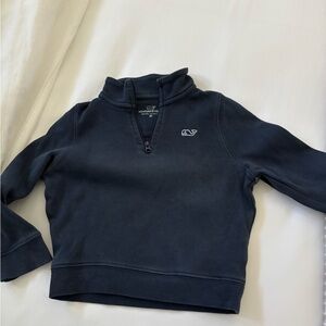 Vineyard Vines Boys' Saltwater Stripe Quarter Zip Mock Neck Sweatshirt - 2T